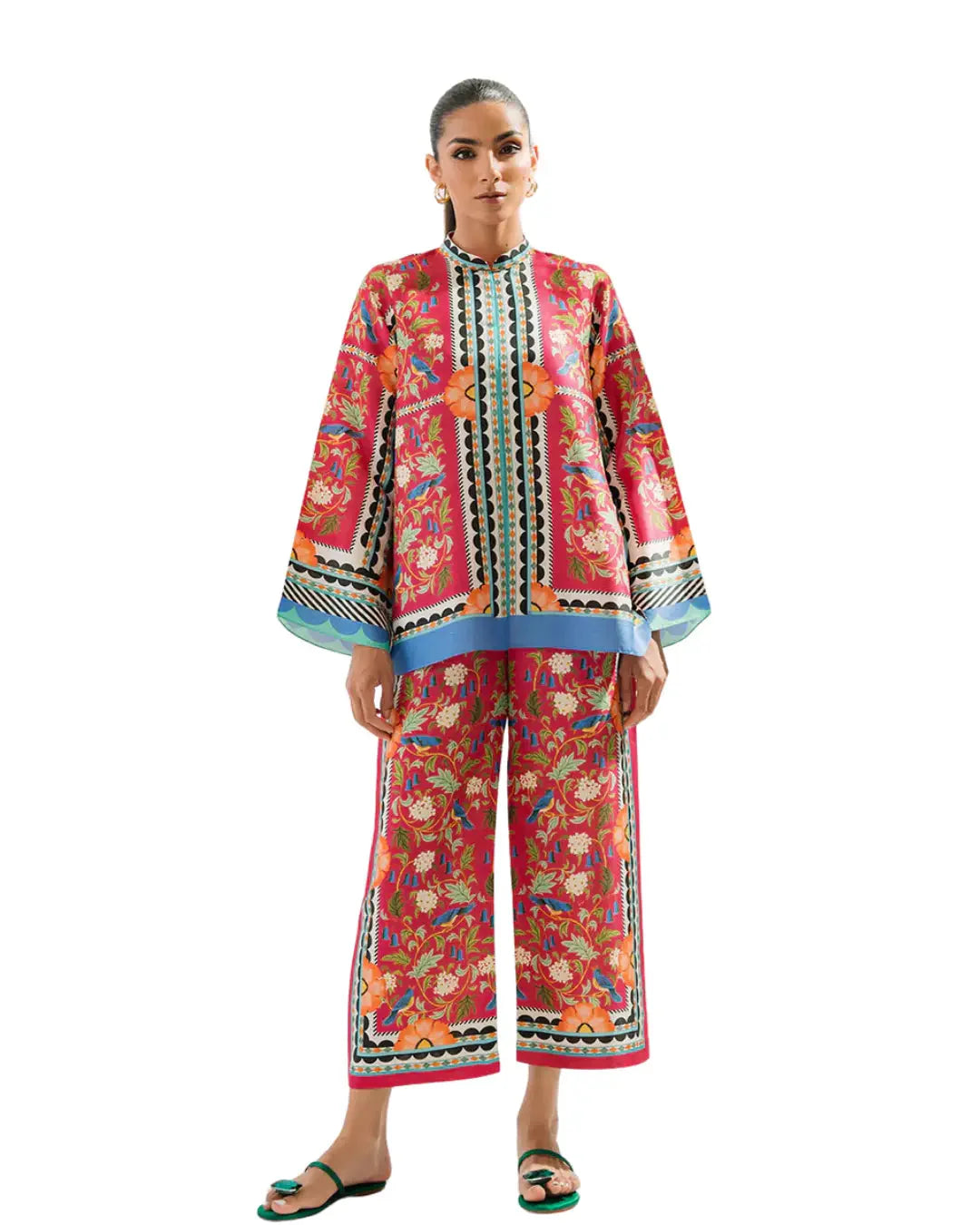Z18 – Stitched 2 Piece Printed Lawn Co-ord Set