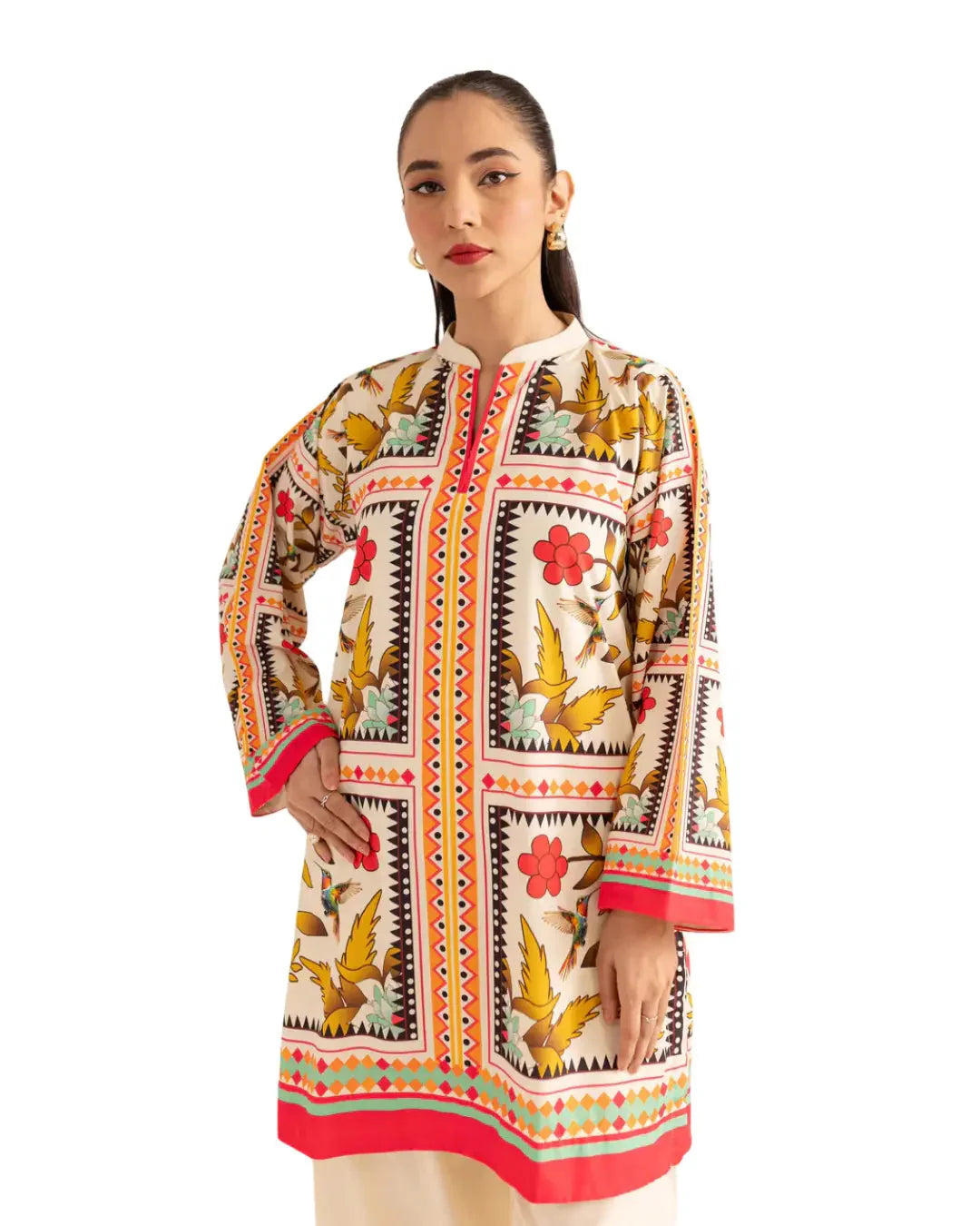 Z10 - Stitched 2 Piece Printed Lawn Co-ord Set