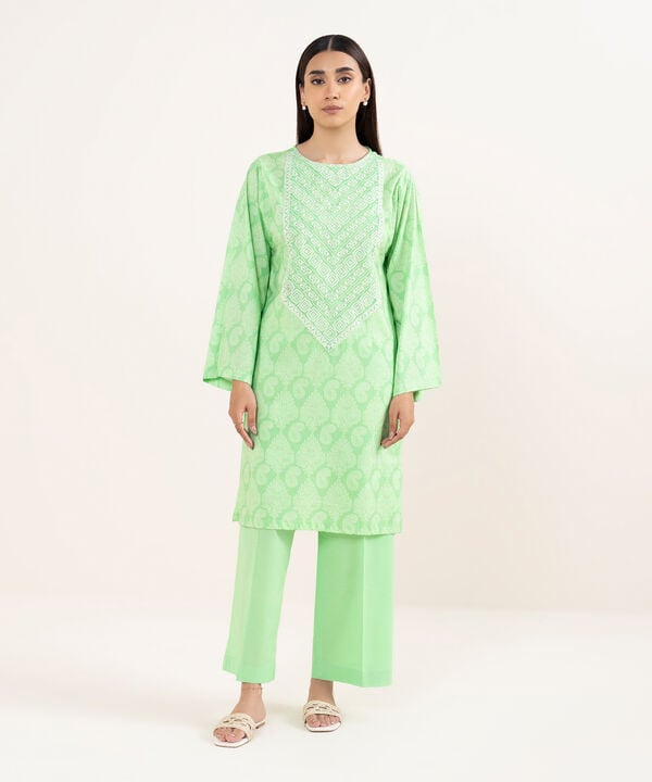 EMBROIDERED LAWN VISCOSE SHIRT