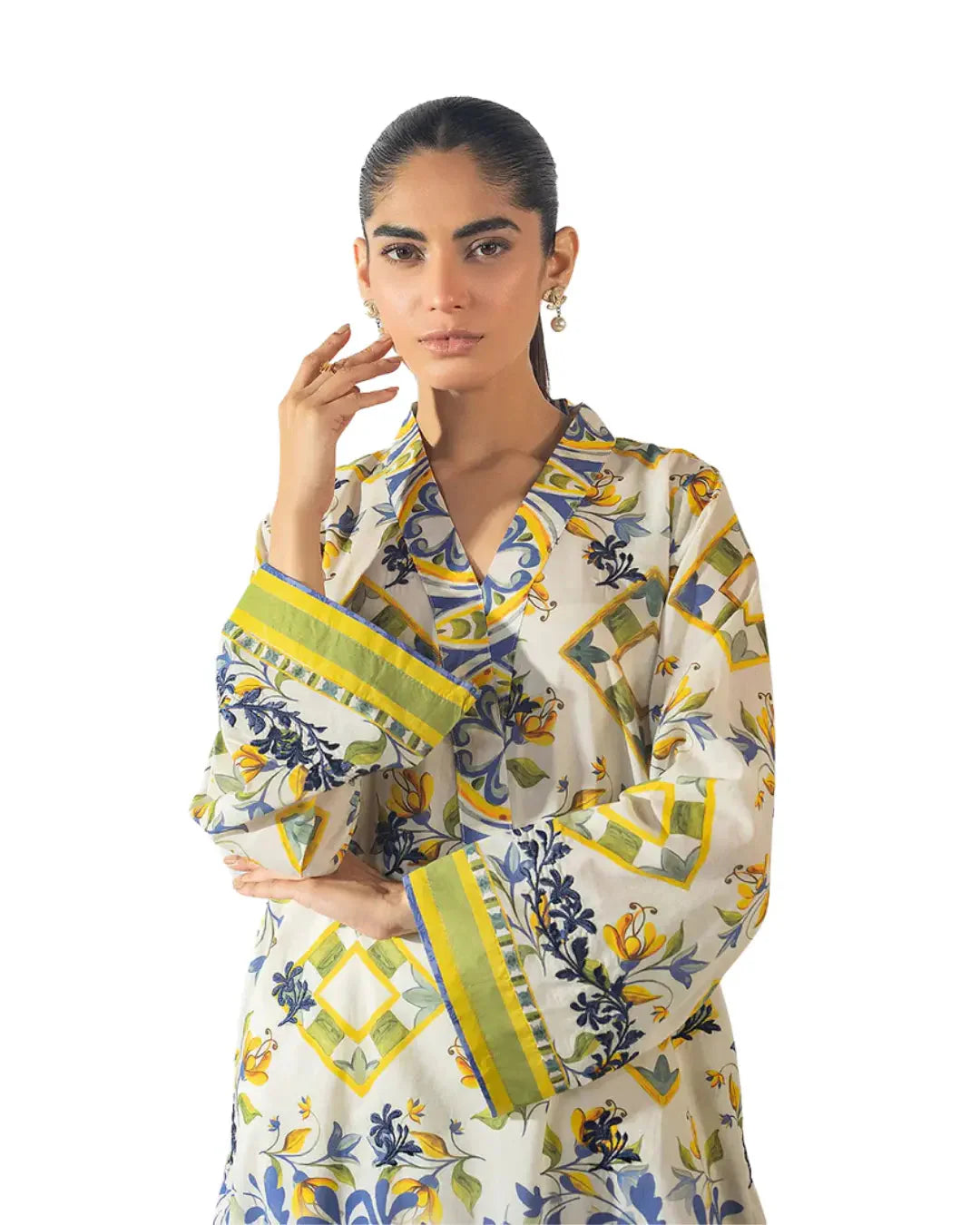 Z01 - Stitched 2 Piece Printed Lawn Co-ord Set