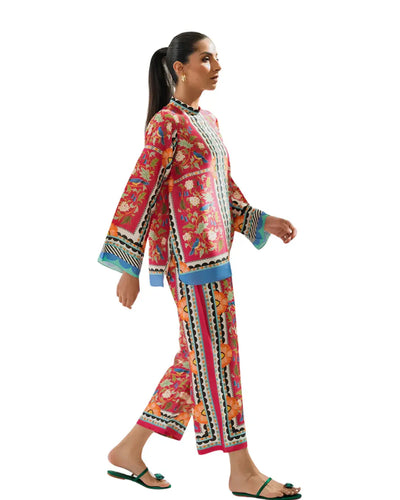 Z18 – Stitched 2 Piece Printed Lawn Co-ord Set