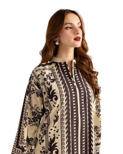 Z02 - Stitched 2 Piece Printed Lawn Co-ord Set
