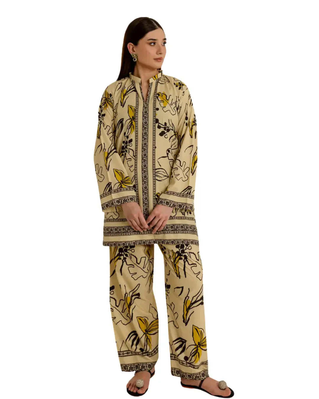 Z05 - Stitched 2 Piece Printed Lawn Suit