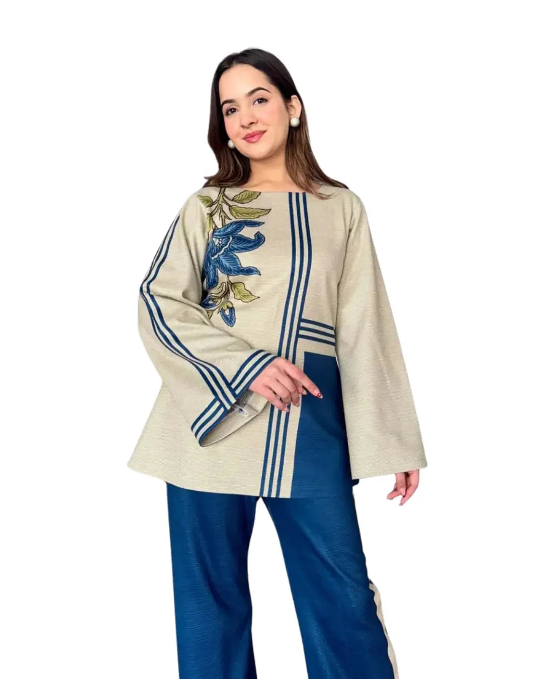 Z08 - Stitched 2 Piece Printed Lawn Co-ord Set