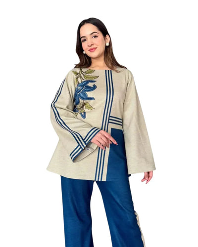 Z08 - Stitched 2 Piece Printed Lawn Co-ord Set