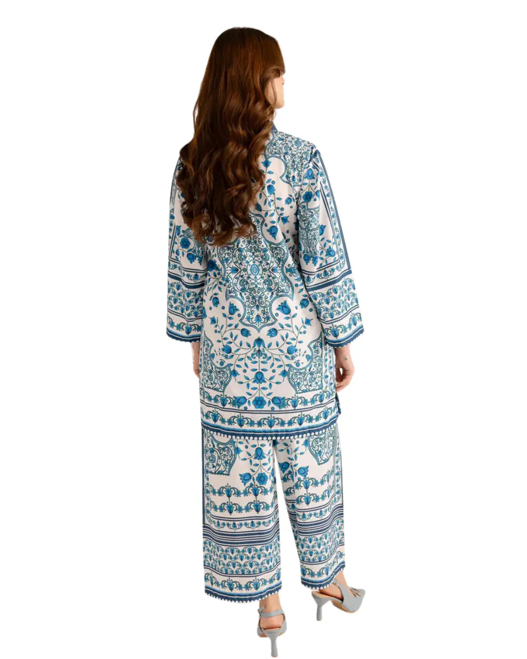 Z04 - Stitched 2 Piece Printed Lawn Co-ord Set