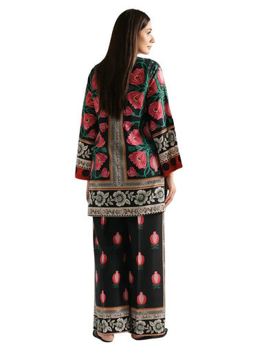 Z12 - Stitched 2 Piece Printed Lawn Co-ord Set