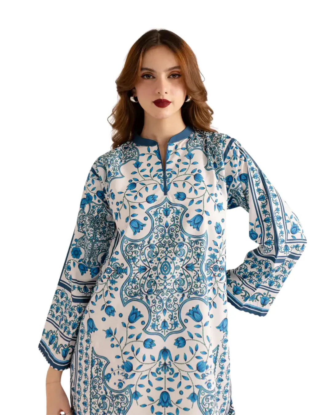 Z04 - Stitched 2 Piece Printed Lawn Co-ord Set