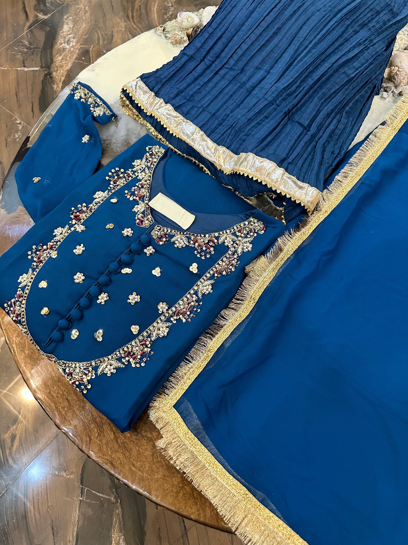 “WN Fashion NEW ARRIVAL”
Pure Chiffon Handwork