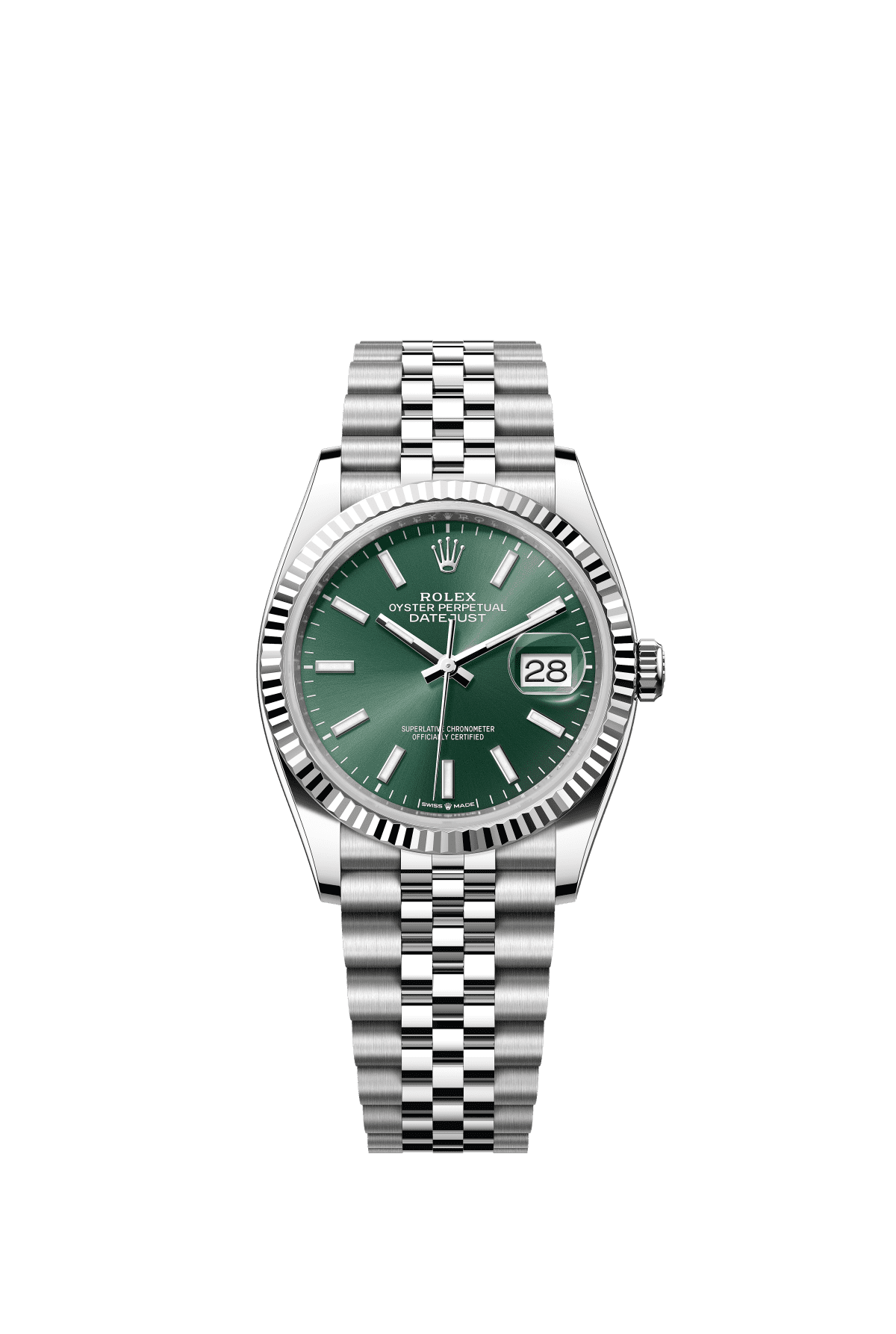 Date-just 41  Green Mint Dial
