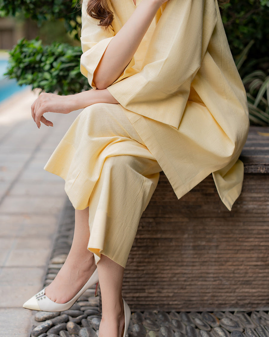 WN FASHION BUTTER YELLOW CO-ODR SET 2pc