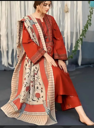 WN FASHION Arooj-3PC EMBROIDERED