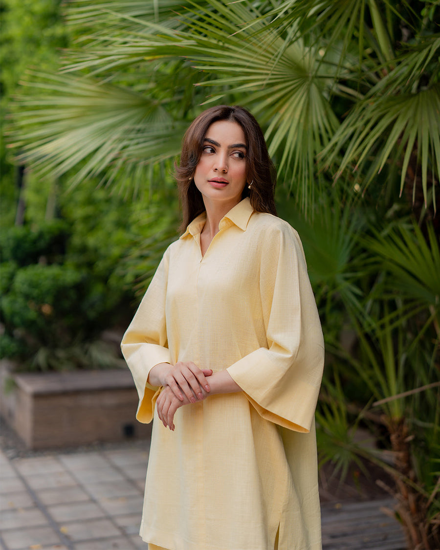WN FASHION BUTTER YELLOW CO-ODR SET 2pc